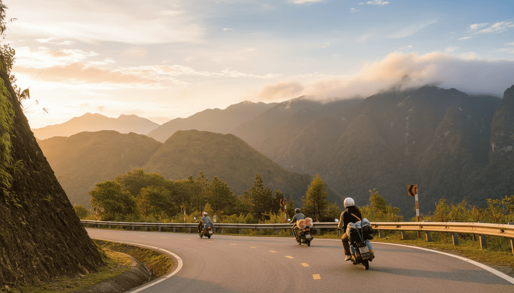 Nếu di chuyển xe máy, du khách nên đi cẩn thận, đổ đầy xăng trước khi xuất phát.